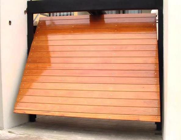 portones automaticos de madera levadizos