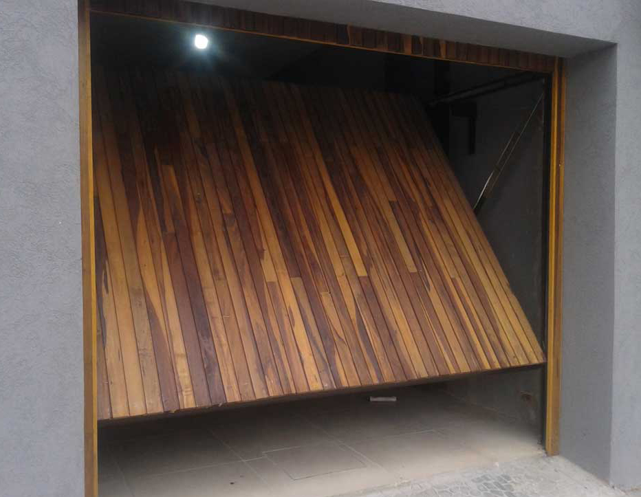 portones electricos de madera modernos