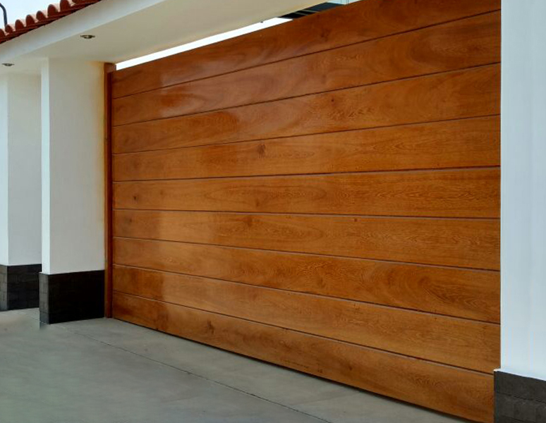 puertas electricas de madera levadizas globalmatik