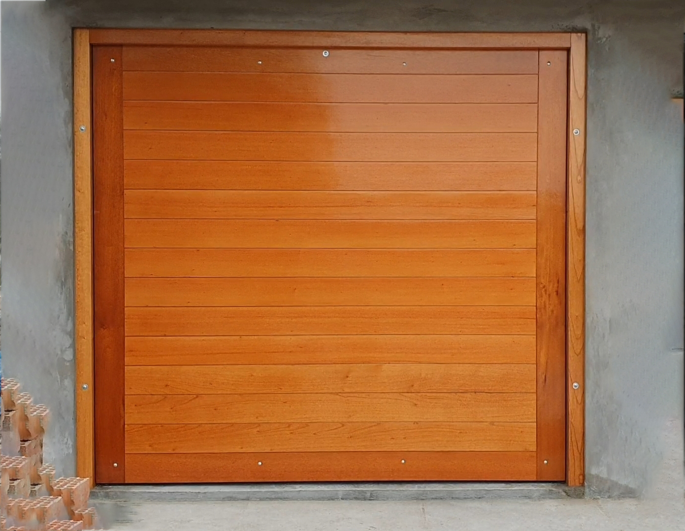 puertas electricas en madera bucaramanga